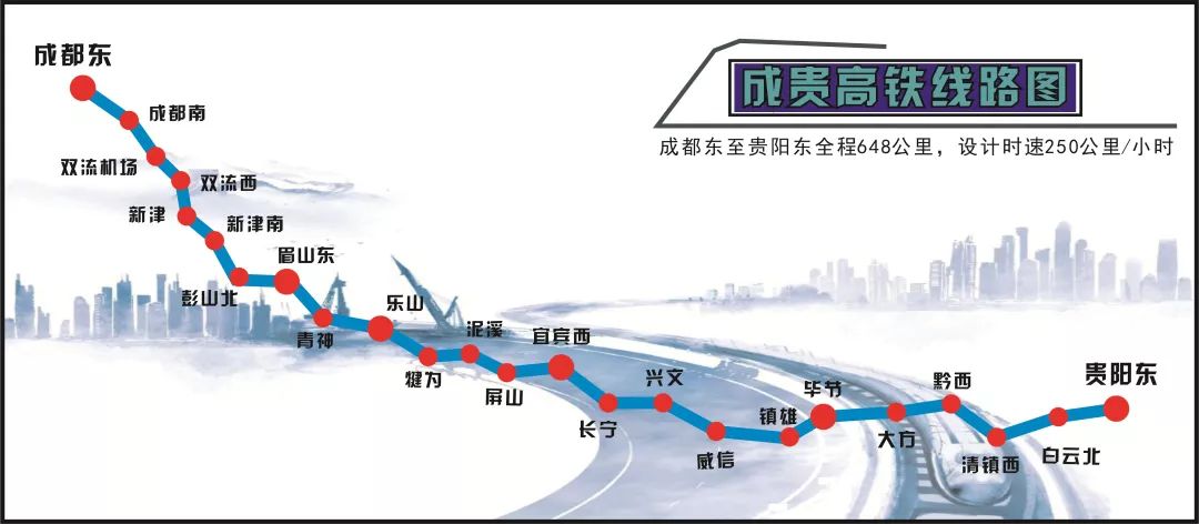 成貴高鐵將于2019年12月16日全線通車！